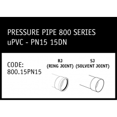 Marley uPVC 800 Series PN15 15DN - 800.15PN15